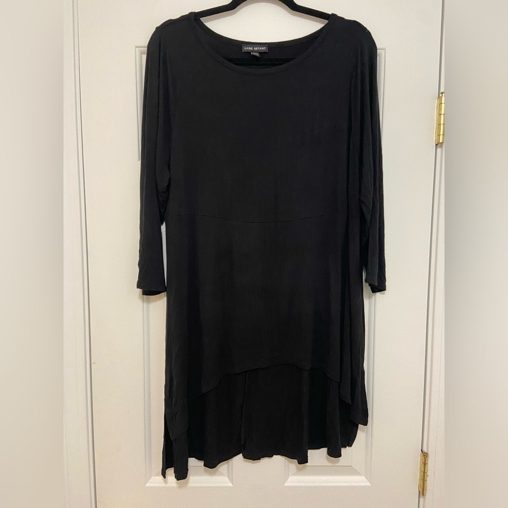 Lane Bryant Women’s 14/16 Black 3/4 Sleeve Shirt